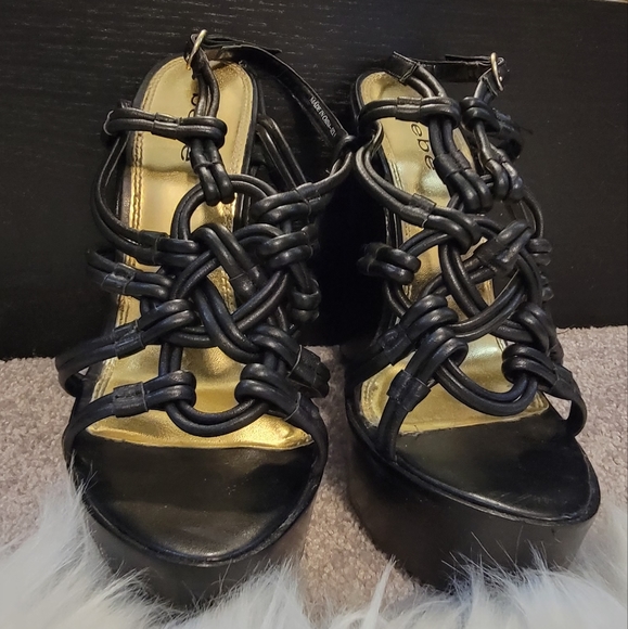 BEBE WEDGE HEELS - Picture 2 of 4